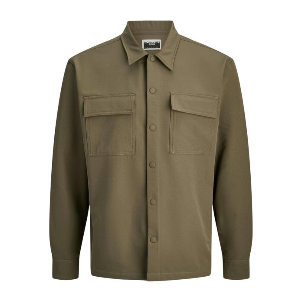 Jack And Jones Mens Commute Solid Long-Sleeved Shirt / Crocodile